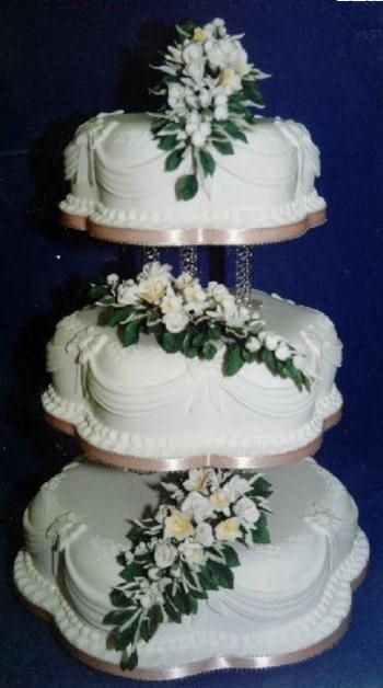 Three tier Wedding Cakes