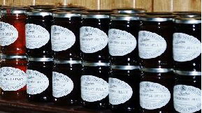 Organic preserves at Ffandangos of Llandaff