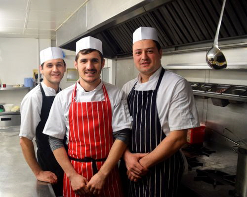 The Chefs at La Piccola Italia in Aberdare