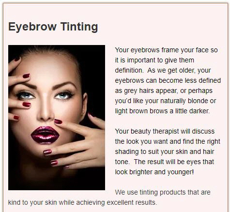 Eyebrow Tinting